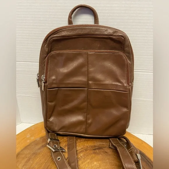 Perlina | Bags | Perlina Medium Size All Leather Backpack  display picture 1